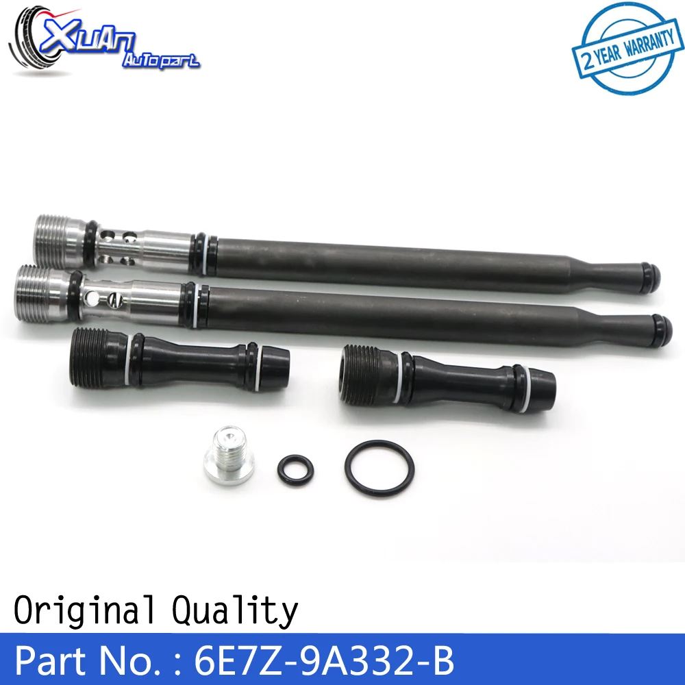 XUAN Powerstroke Updated Pressure Oil Stand Pipe Dummy Plug Kit Tube 6E7Z-9A332-B for Ford F-250 E-350 E-450 Diesel 04-10 6.0L