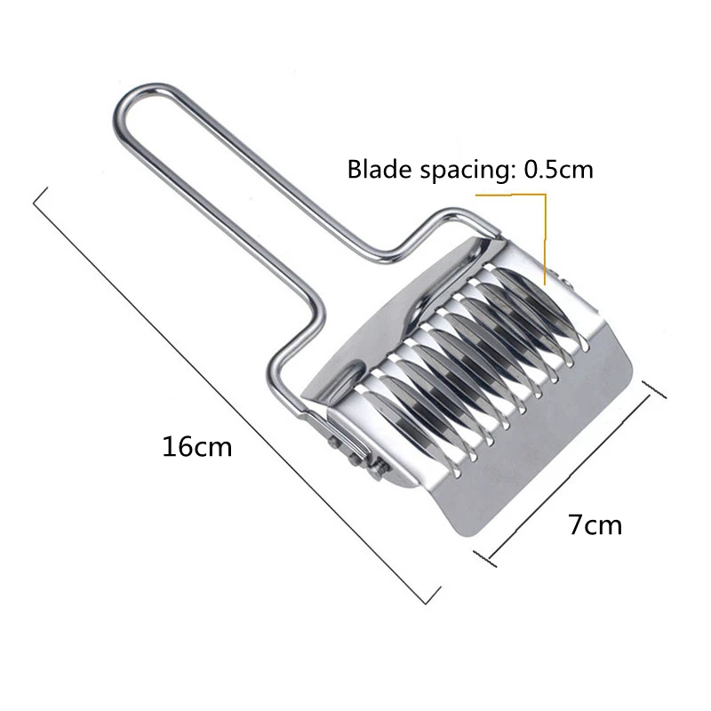 Stainless Steel Manual Noodle Pressing Cutter Spaghett Maker Knife Machine Dough Garlic Ginger Roller Cut Kitchen Gadgets