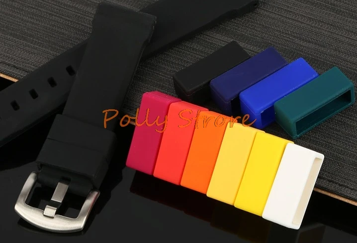 10 Chiếc Silicone Candy Màu Dây Khóa Phụ Kiện Đa Năng Ốp Viền Khóa