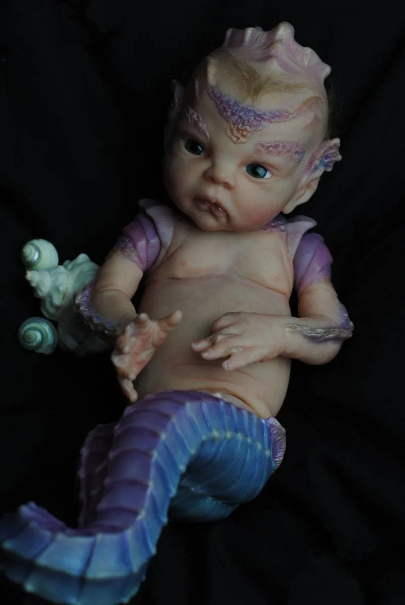 20 Inch Prinses Atlantyss Reborn Baby Accessoires Diy Blank Hippocampus Kit Verse Kleur Zachte Unpainted Onvoltooide Pop Deel