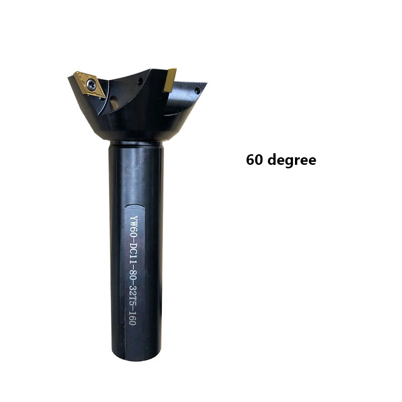 CNC YW55  60 Degree Straight Shank Dovetail Groove Tool Holder Milling Cutter CNC Indexable Dovetail Groove Mill Bar