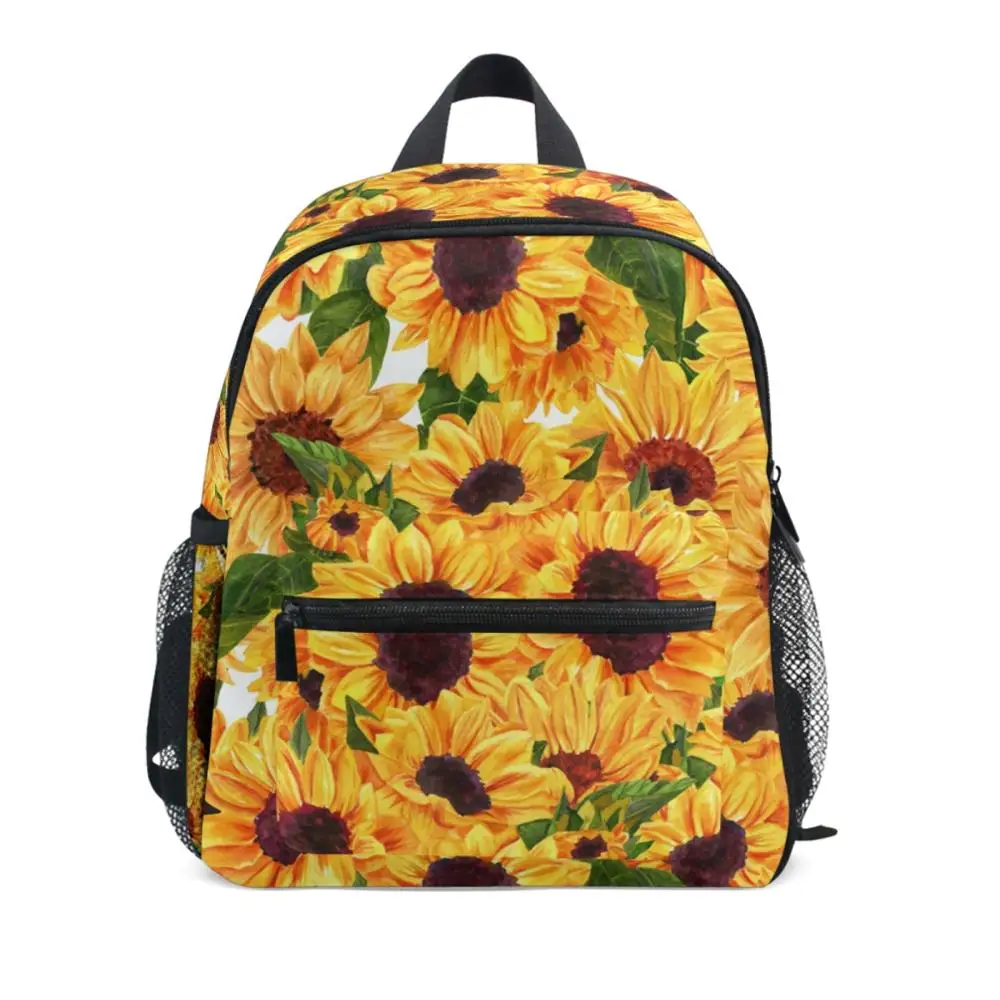 Sunflower Child Safety Harness Adjustable Backpacks School Bag Bear Toddler Kids Backpack Children Girls Boys Anti-Lost Backpack