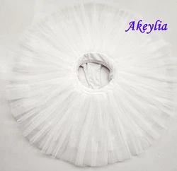 Witte professionele basis ballet repetitie tutu rok voor dans zwart harde tule halve ballet tutu oefenen ballerina tutu kind