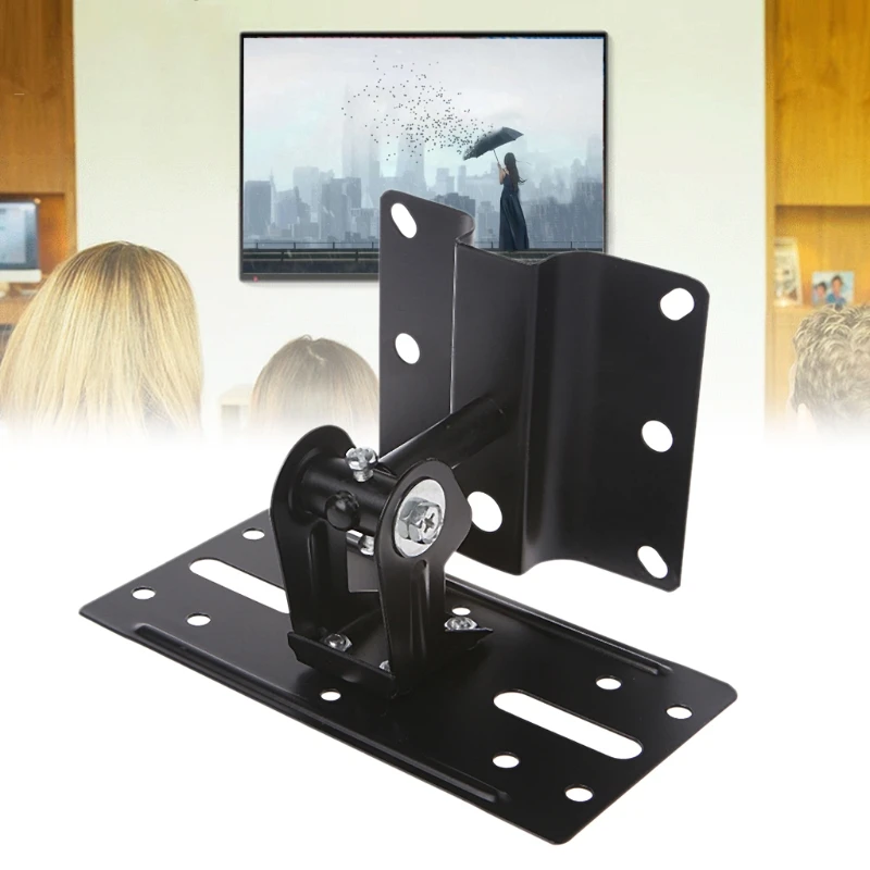 Universal Steel Adjustable Speaker Ceiling Wall Mount Bracket Home Speaker Holder Stand