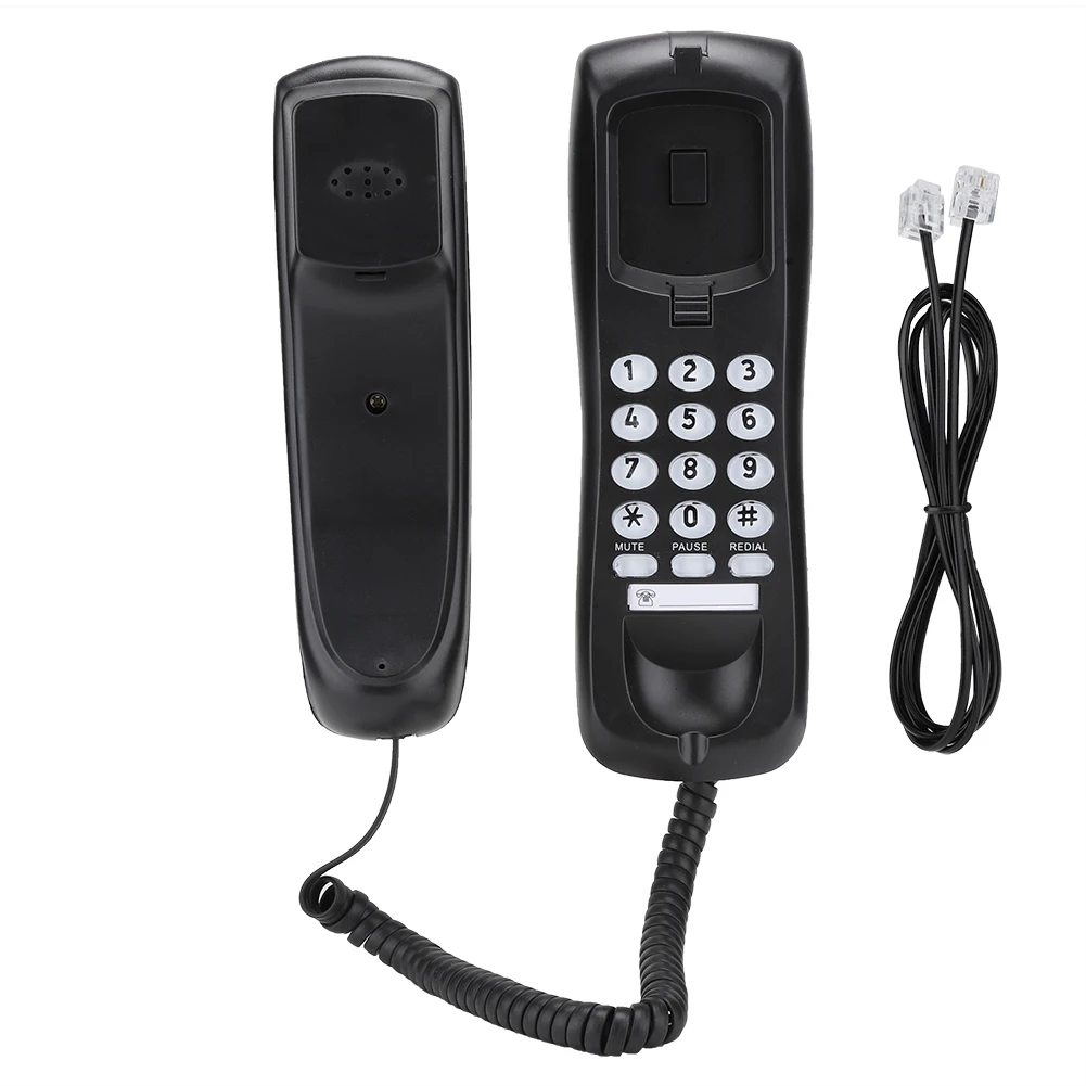 Mini Office Telephone Home Landline Phone Desktop Corded Fixed Telephone Wired Phones for Home Hotel Office Business Use