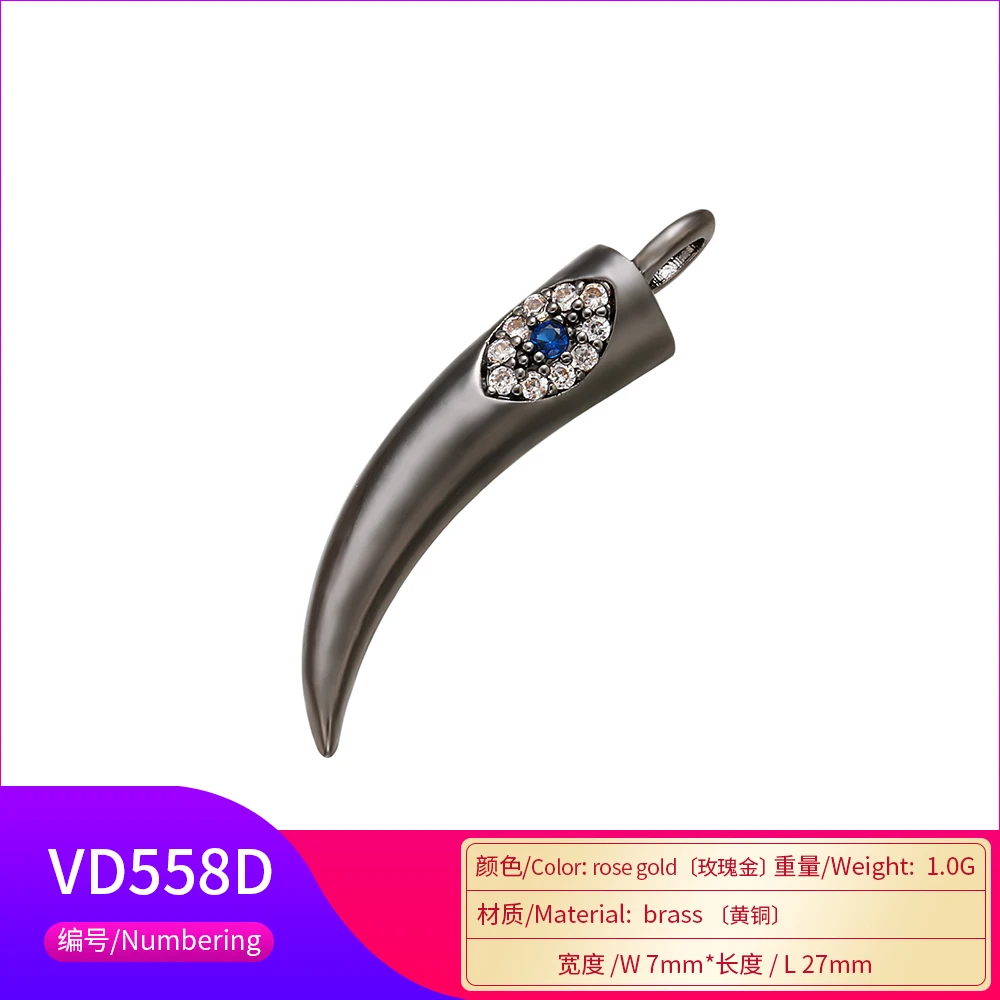 ZHUKOU 7x27mm high quality brass crystal eye plant pepper pendant for women necklace earrings Accessories model: VD558