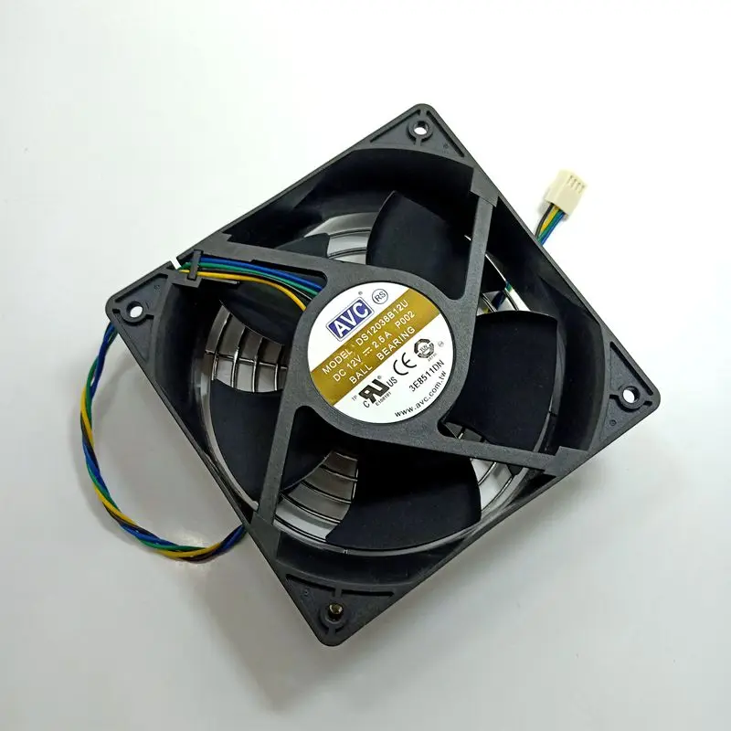 AVC 120mm 12038 12V Dual Ball Bearing High Speed CFM Miner Mining Cooling Fan PWM 4Pin 4P 4Wire 12cm  DS12038B12U 5000RPM