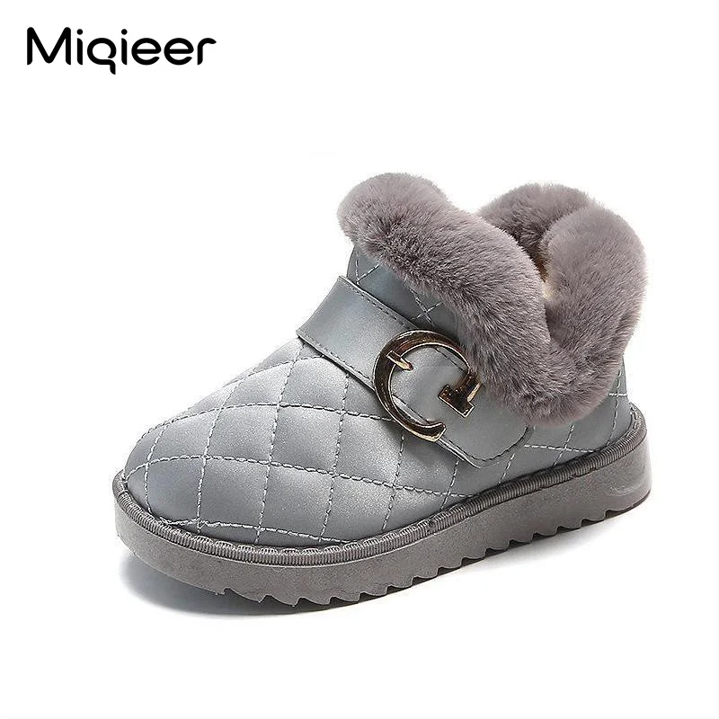 Neue Winter Kinder Schnee Stiefel Wasserdicht Dicken Plüsch Warme Mädchen Jungen Stiefel Nicht-Slip Mode Kleinkind Baby Schuhe 1-7 jahre