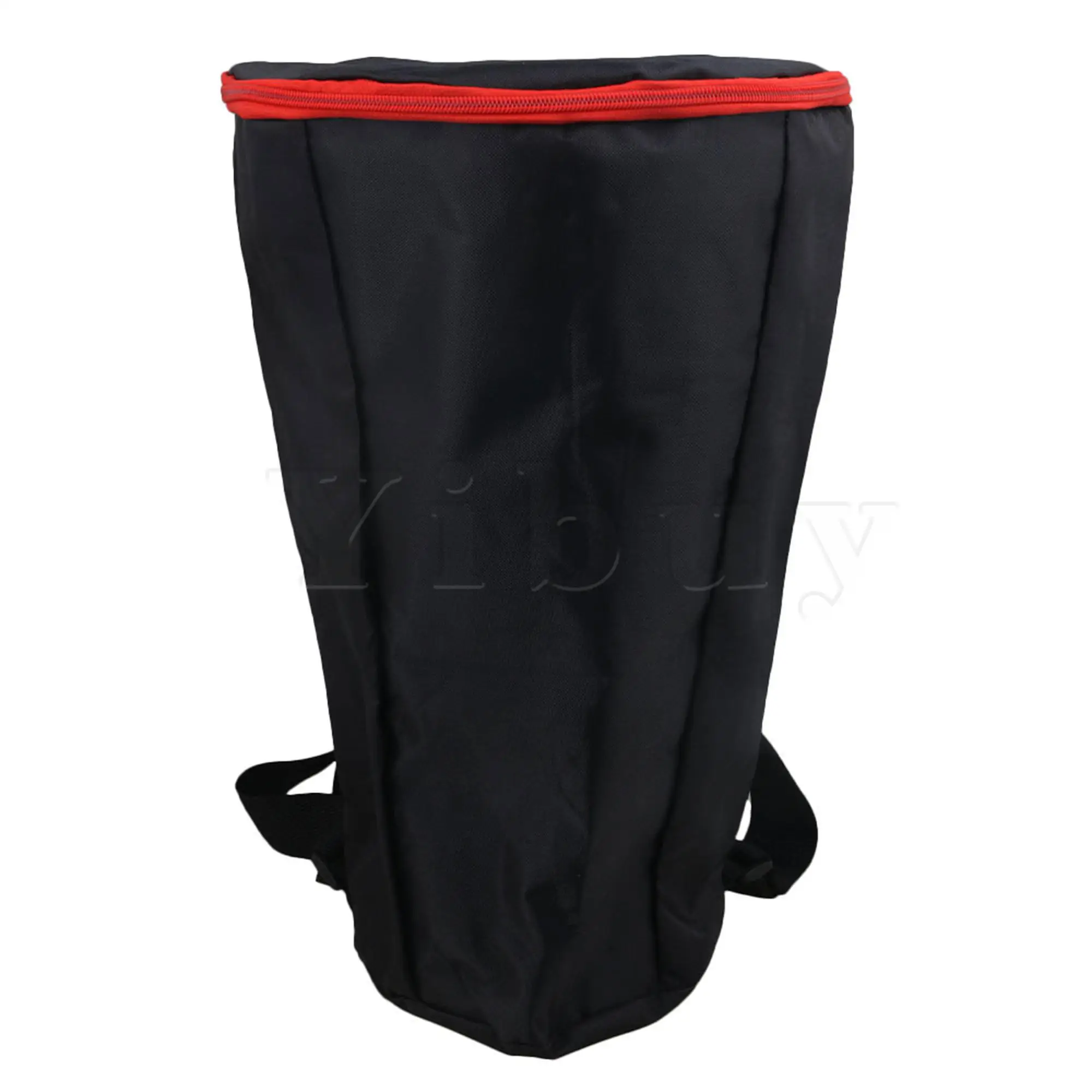 Yibuy Fabric Djembe Drum Carry Case Soft Gig Bag with Zipper Reinforced Shoulder Straps for 12 Inch African Percussion