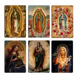 Our Lady Of Guadalupe Virgin Mary Neocatechumenal Way Metal Signs Painting Decor Wall Cave Party Retro Tins sign Posters