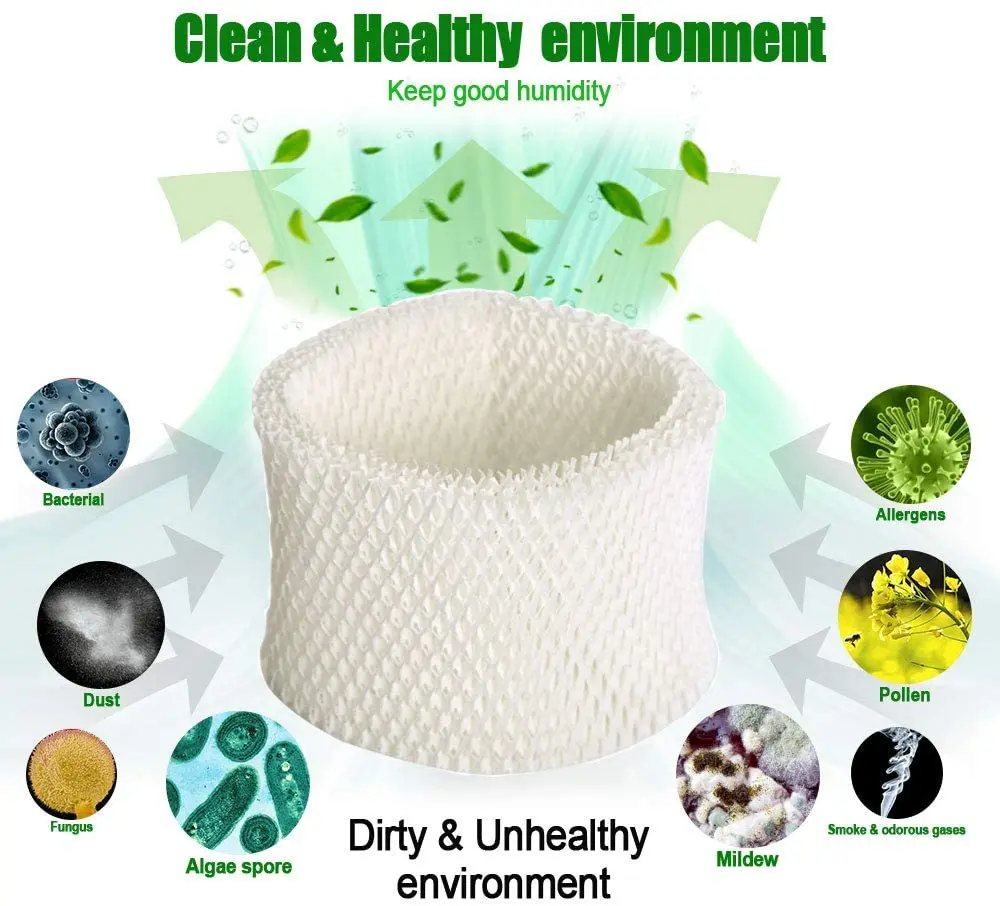 2pcs Air Humidifier Filters Adsorb Bacteria Humidifier for Philips HU4802 HU4801 HU4803 HU4811 HU4813