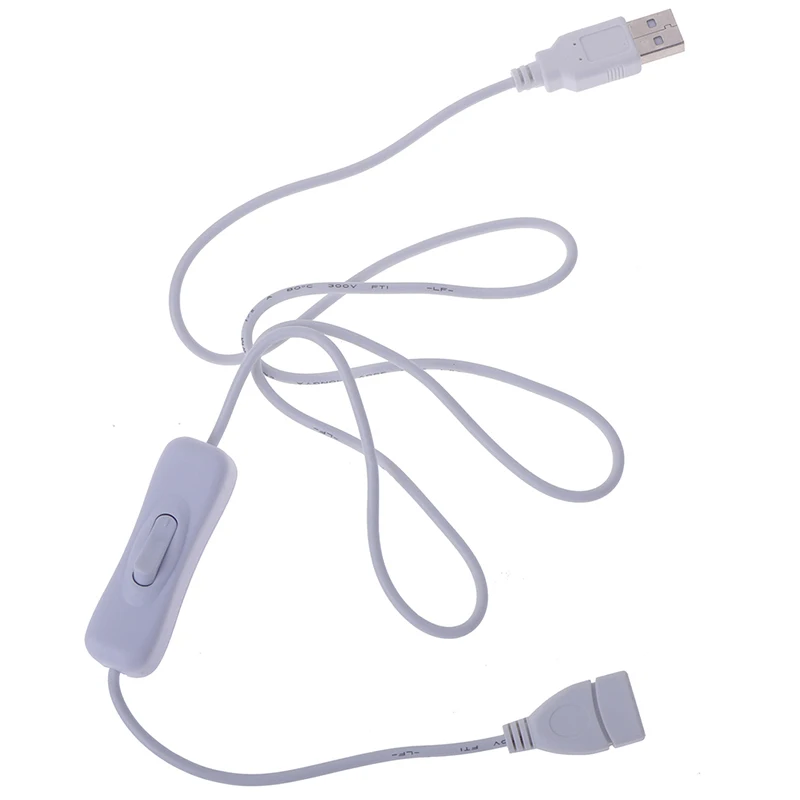 100cm Male To Female USB Extension Cord With Switch ON/OFF Cable Extension Toggle USB Power Supply Line Durable Adapter