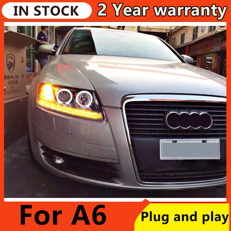 

Headlights For Audi A6 2005-2011 A6L C5 C6 LED Headlight LED DRL Hid Option Bi Xenon Head Lamp Auto Accessories