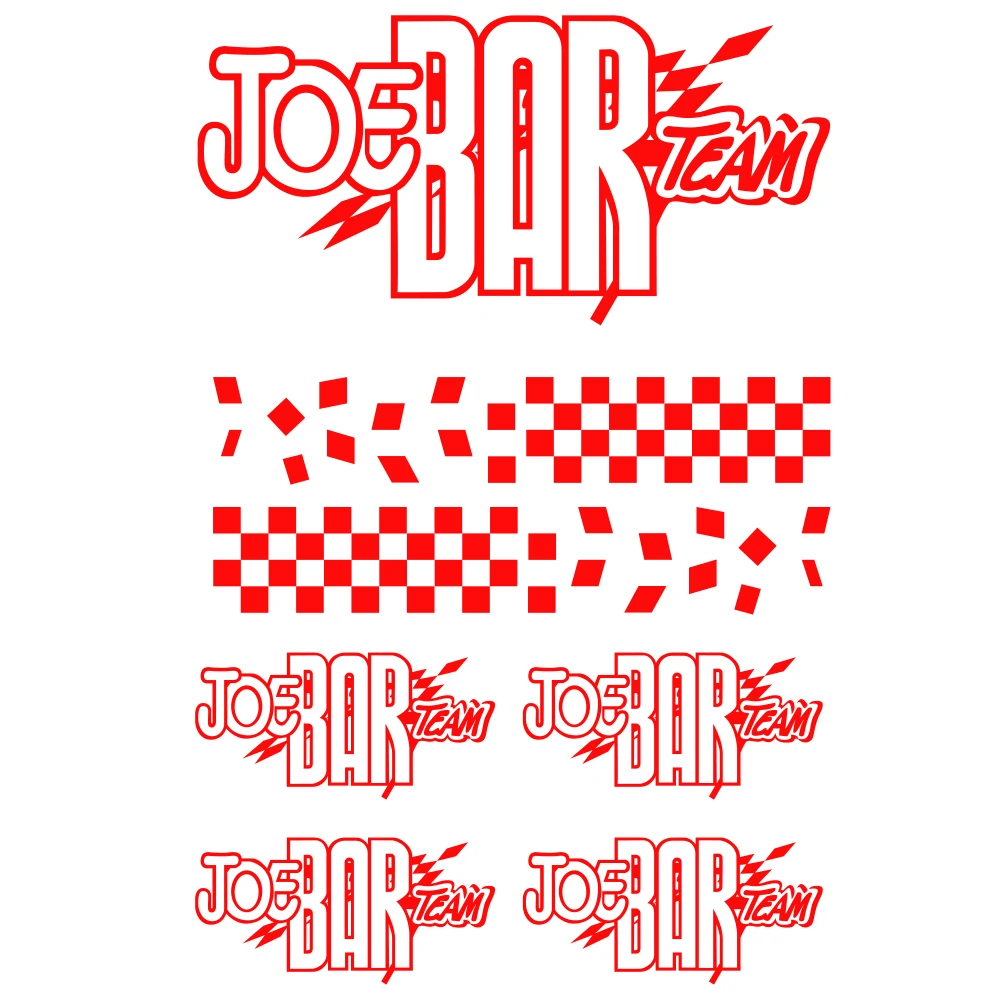 متوافق ل جو بار فريق 7 ملصقات الشارات موتو الراعي ملصقات السيارات 9 خيارات اللون