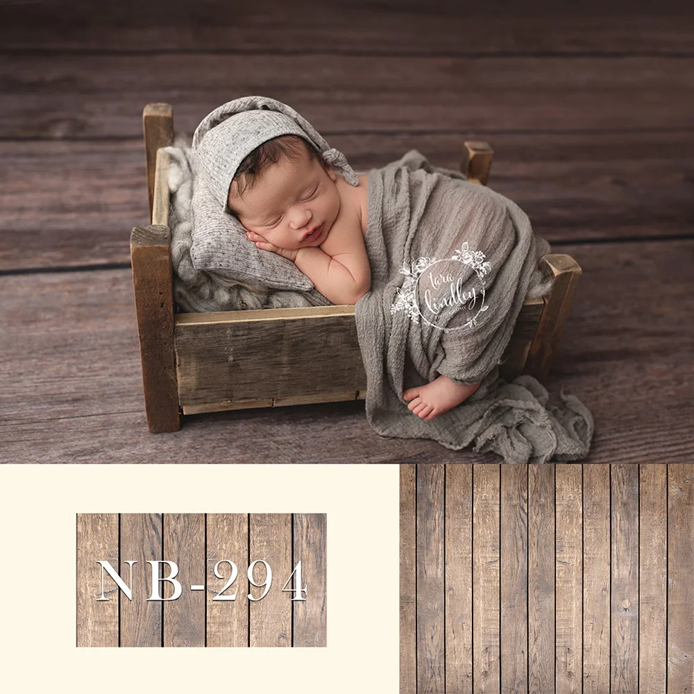 Wood Floor Backdrop Vintage Wooden Photography Background Newborn Portrait Photo Shoot Backgrounds Accessories Photo Studio Prop