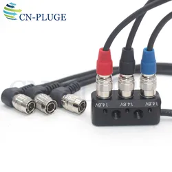 DTAP TO 3 4-pin for Sound Device 644 633 Cable/Recorder Zoom F4 F8 Power Distributor 4-pin way splitter