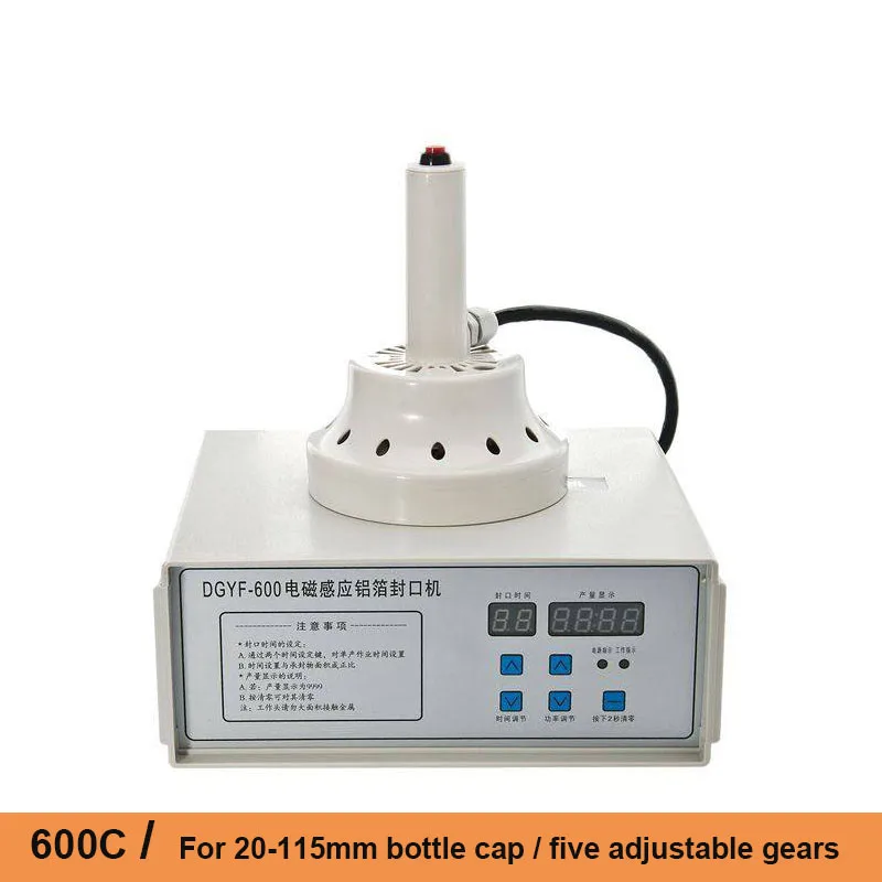 

Handheld Electromagnetic Induction Sealing Machine 20-115mm Honey Medicine Plastic Bottle Tin Foil Aluminum Film Sealer Packer