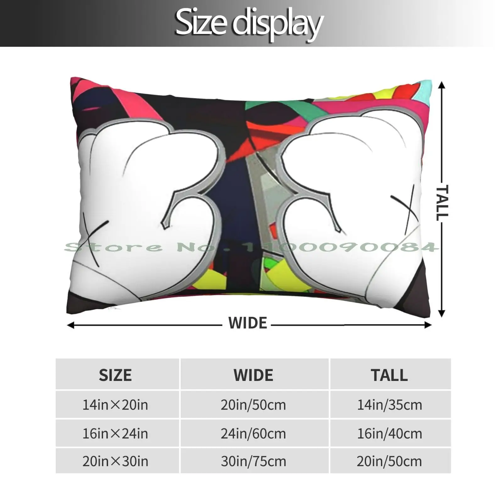 Hand Xx Colour Pillow Case 20x30 50*75 Sofa Bedroom Hand Xx Flayed Streetwear X Flower Custom Long Rectangle Pillowcover Home