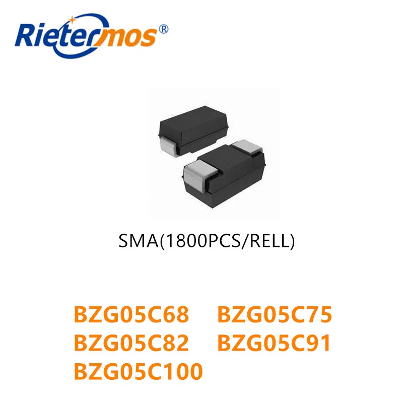 

1800 шт. BZG05C68 BZG05C75 BZG05C82 BZG05C91 BZG05C100 DO-214AC SMA Высокое качество