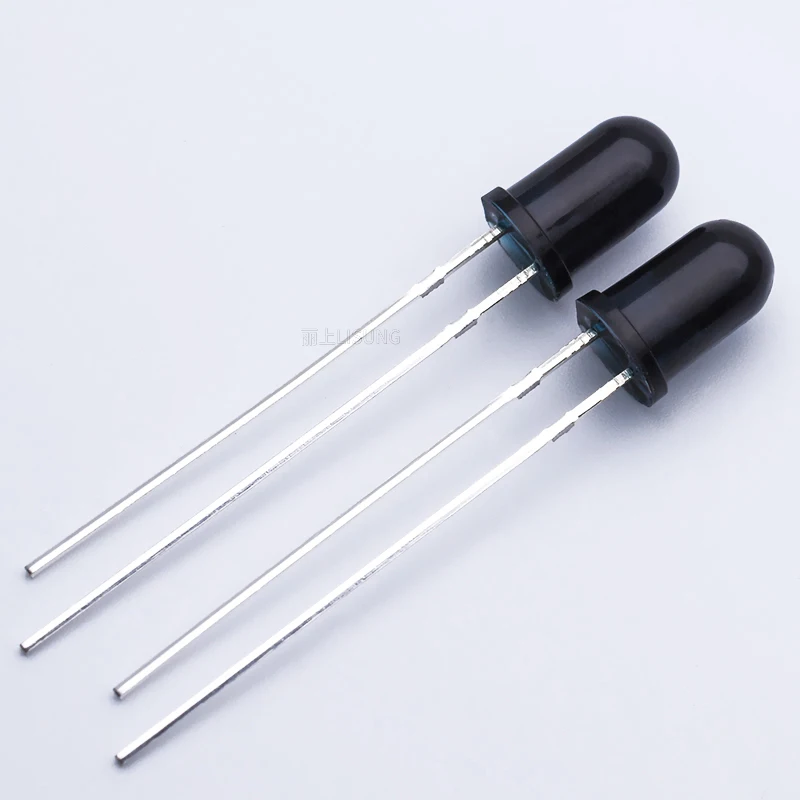 1000pcs/bag 3mm 5mm Ir Led Emitting Diode 850nm 940nm Emitter Receiver Phototransistor Photodiode Invisible Black Receiving Tube