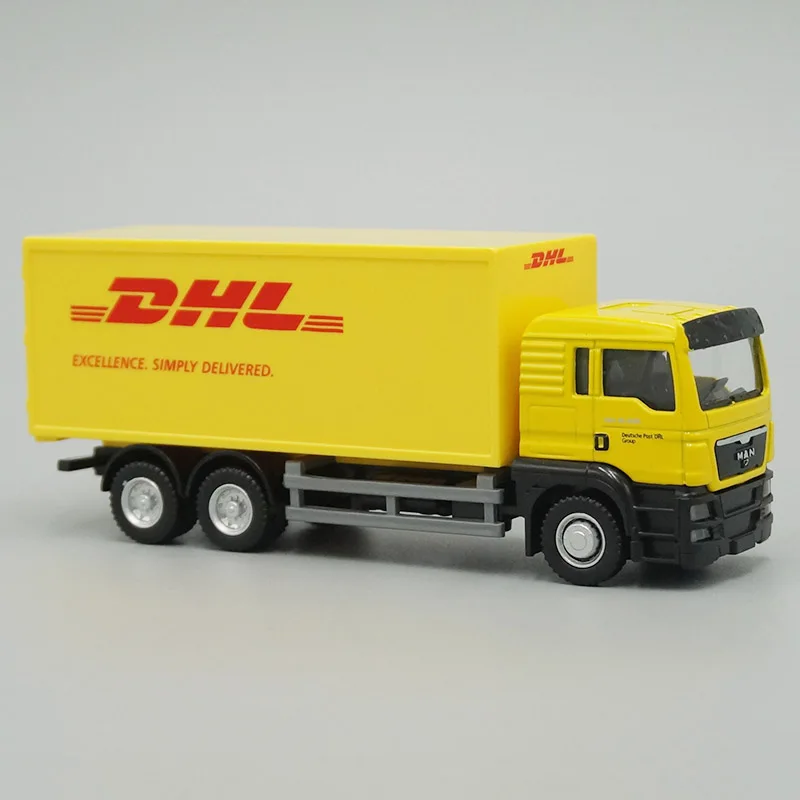 1:64 Diecast Car Model MAN DHL Container Truck Vehicle