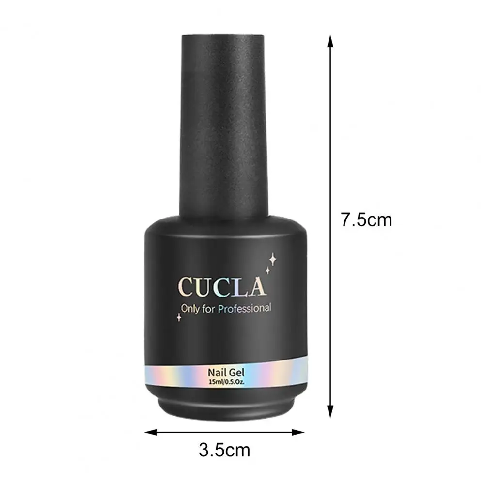 15ML CUCLA เล็บกาวติดทนนานเรซิ่นที่สวยงาม Soak-Off UV ฟอยล์ด้านบนเจลเล็บเจล