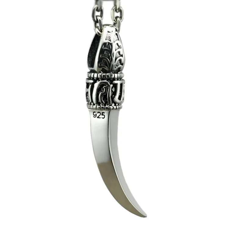 

Unibabe Pure Silver Thai Silver Spike 925 Silver Pendant For Men Male Vintage Body S925 Jewelry (HY)