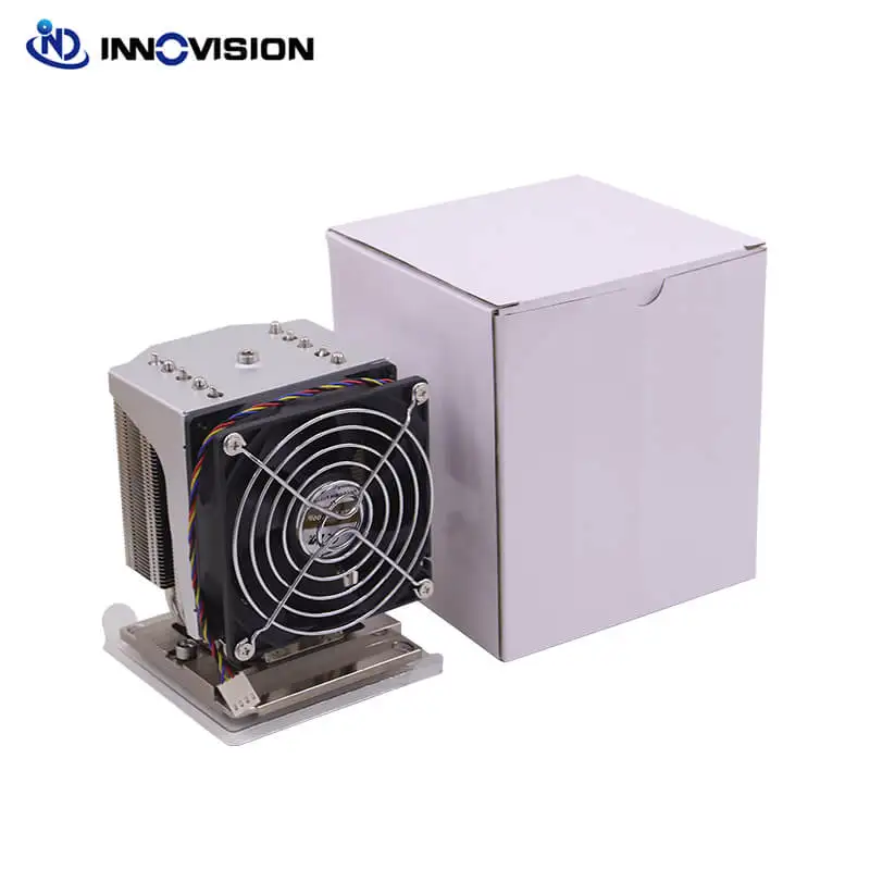 4U Active server heatsink 3647 Square with 5* heatpipe server cpu cooler With 9025MM Quite Cooling Fans