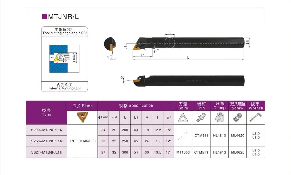 Al di LÀ di MTJNR S40T S16Q S32T S16Q-MTJNR16 S32T-MTJNR S40T-MTJNR16 Tornio Boring Bar Tornitura Strumento di Supporto di Vendita Diretta Della Fabbrica 100%