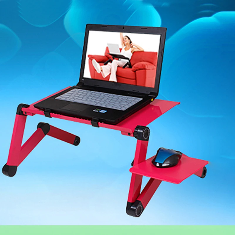 Portable foldable adjustable folding table for Laptop Desk Computer mesa para notebook Stand Tray For Sofa Bed Black