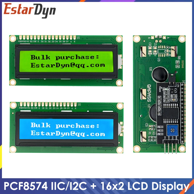 Moduł LCD Niebiesko-zielony ekran IIC/I2C 1602 dla 1602 LCD UNO r3 Mega2560 LCD1602