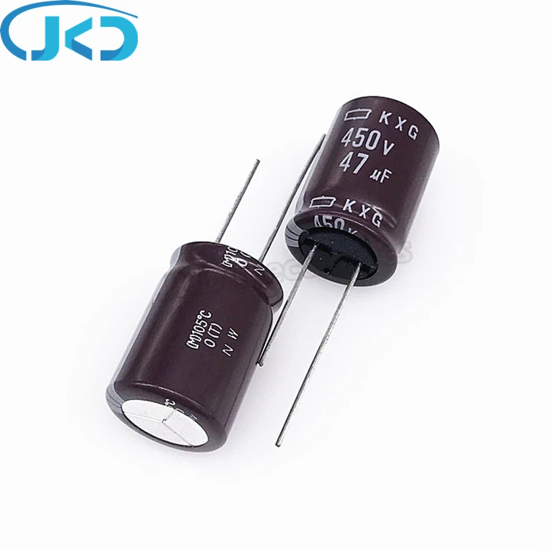 10pcs/Lot 47UF 450V Japan NCC KXG Series 18*25mm Low ESR Long Life 450V47UF Aluminum Electrolytic Capacitor NIPPON CHEMI-CON