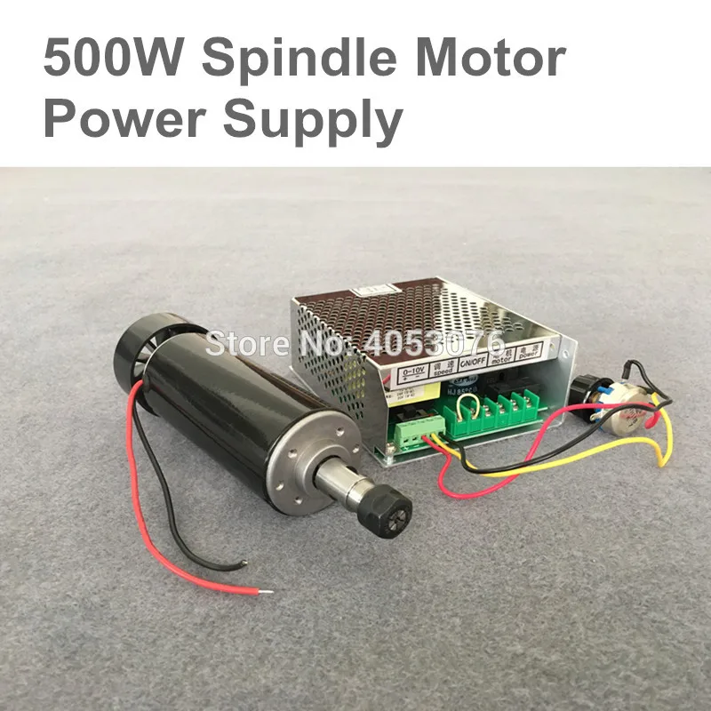 

0.5KW 220V Air Cooled Spindle ER11 Collet CNC 500W Spindle Motor + 220v/500w Power Supply Speed Governor For DIY cnc Engraving