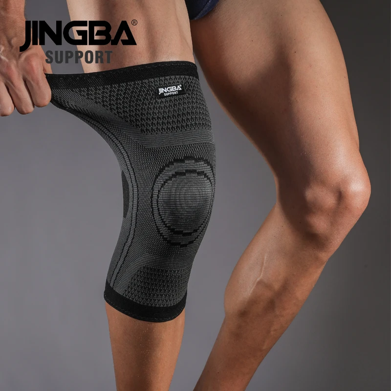 JINGBA SUPPORT 2019 Hot Sport Basketball knee pads Volleyball knee brace support Elastic Nylon Compression knee protector