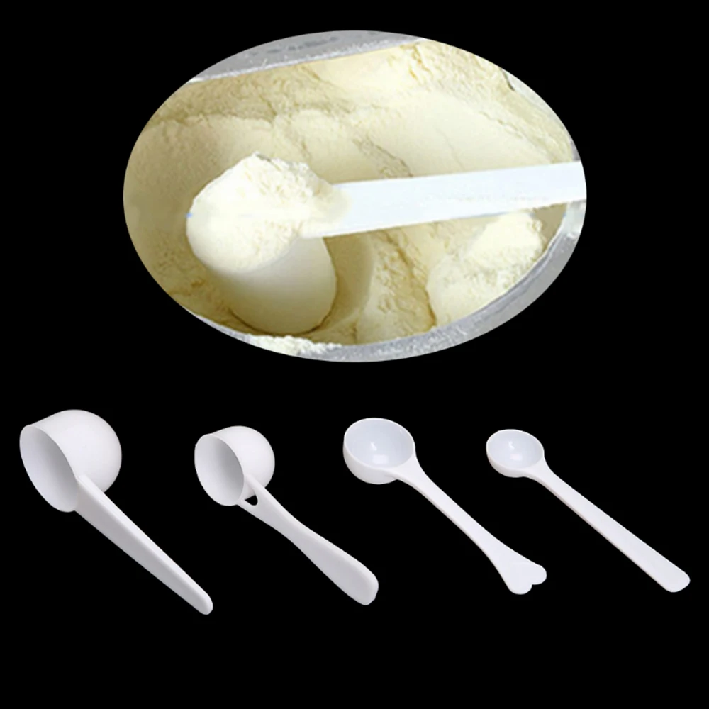 10PCS Measuring Spoons Coffee Protein Milk Powder Scoop Home Kitchen DIY  food grade PP material durable 1/3/5/10g Plastic