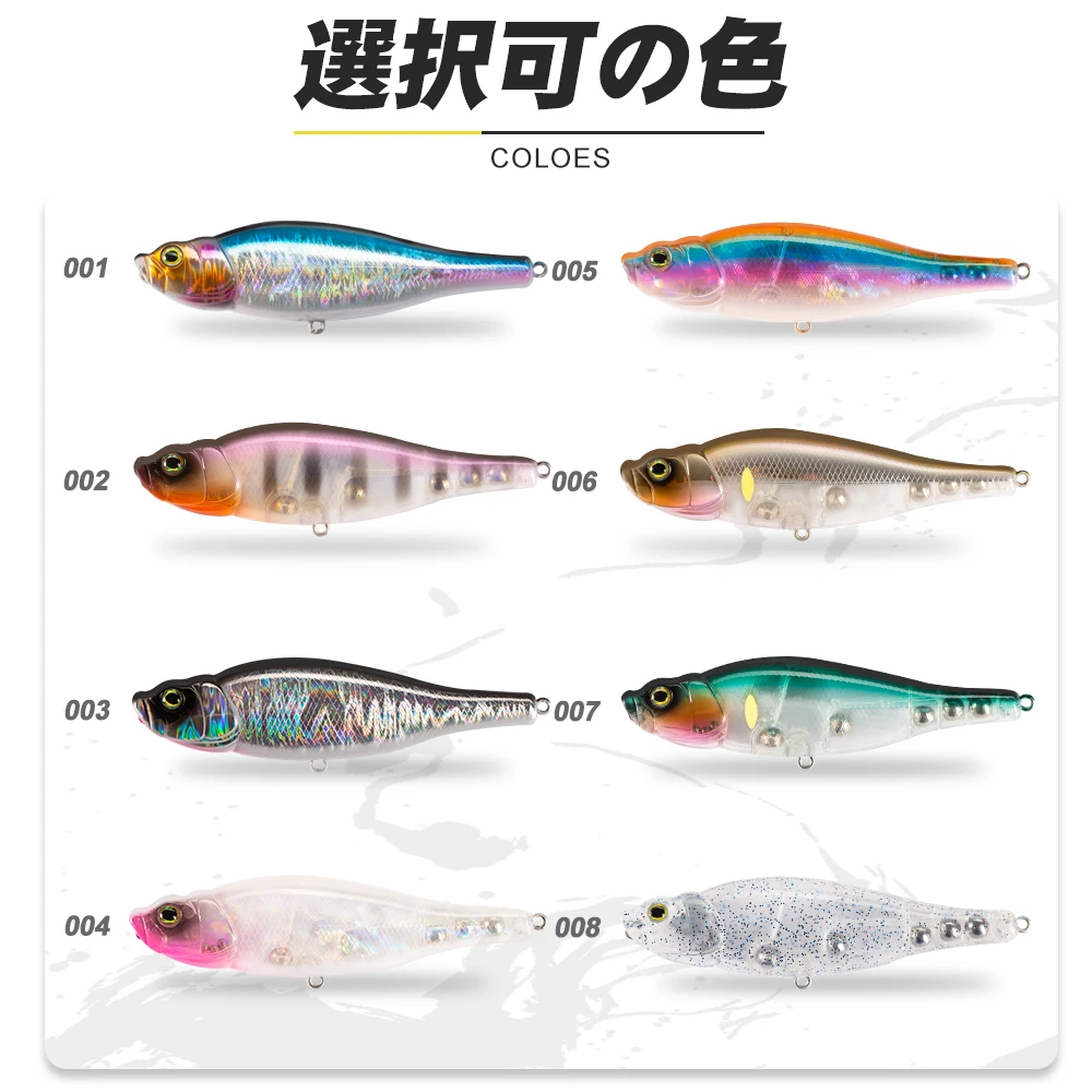 D1 Fishing Spitting Wire DT3018 95mm14g Popper Pencil Hard Baits Bass Fishing Floating Lures Rattle Sounds 2021 pesca Tackle