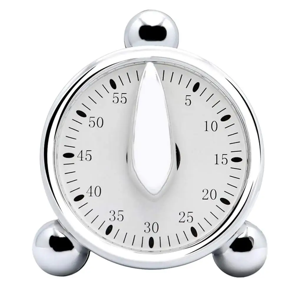 60 Minutes Countdown Alarm Clock Kitchen Timer Mechanical Visual Timer for Cooking Baking Kids Classroom Meeting Management