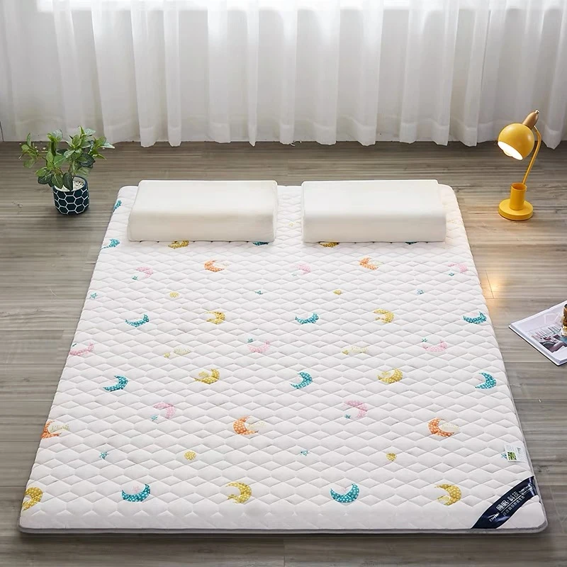 White Cushion Thicken Foldable Cartoon Elastic Pink Bed Mat Fold Tatami soft mattresses Home Hotel for Single Double mattress