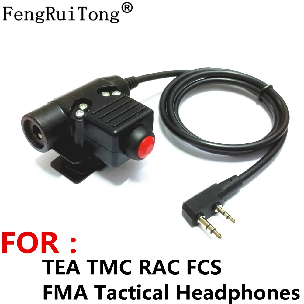 Tactical U94 PTT Headset Accessory PTT For TEA TMC RAC FCS FMA Tactical Headphones for Motorola BAOFENG UV5R KENWOOD YEASU ICOM`