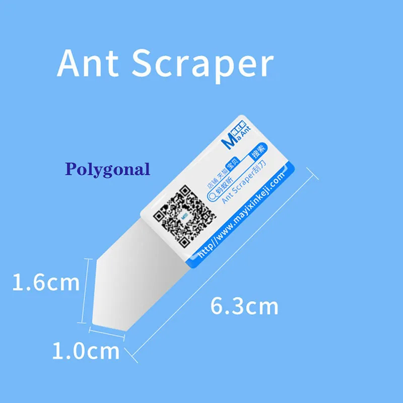 Coltello raschietto MA-Ant in acciaio inossidabile BGA Paver pasta termica per grasso strumento di riparazione aperto per telefono cellulare schermo rotto elettronico