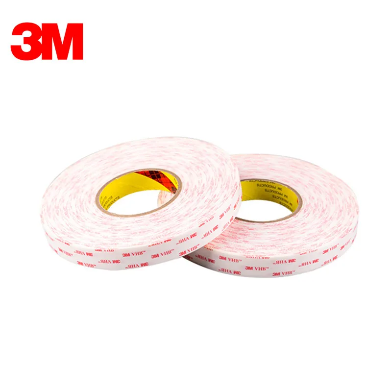 Fita Dupla Face Branca 3m 4930 Vhb 10 mm x 3m Rolo Dropshipping 0.6 mm Branco