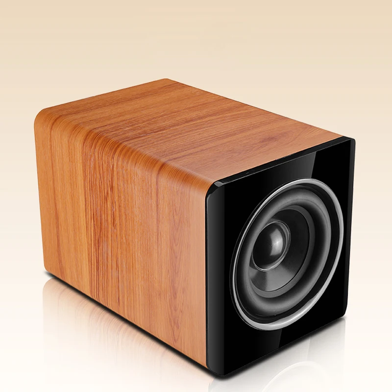 KYYSLB 50W ~ 150W P9 Wooden 8 Inch Passive Subwoofer Speaker New Fashion 5.1 Home Theater Amplifier Speaker BLACK BROWN