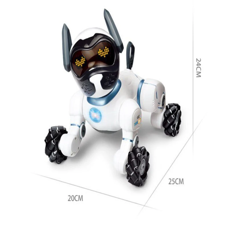 New Upgrade Smart Electronic Robot Dog Touch Voice Control Intelligent Talking With Music Song RC Stunt Dog Toys