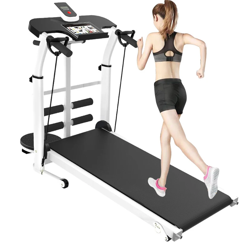 Manual Home Treadmill 4 in 1 Multifunctional Silent Stepper Fitness Equipment Accessories Folding Machine Walking Machine Gym