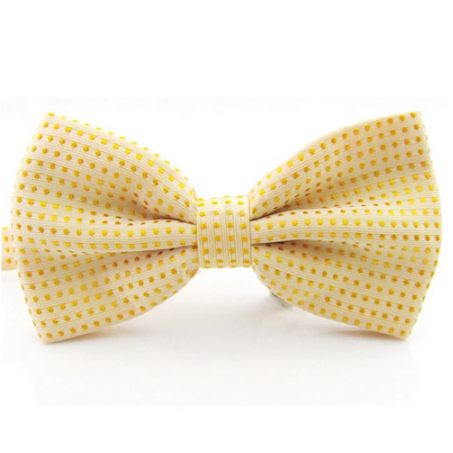 Butterfly Various Multicolor Dots Geometric Pattern Mens Pre-Tied Ajustable Silk Blend Wedding Bow Tie