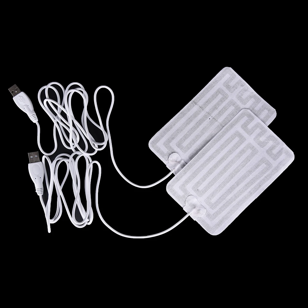 5V USB Heating Pads for DIY USB Heated Gloves Warm Mouse Pads for Heat your Foot Knees Carbon fiber Heated Health Care 8x13cm