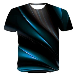 3D Three-dimensional Abstract Print T-shirt For Men Summer Fashion Casual Personality t-shirts Trend hip hop Breathable tshirt