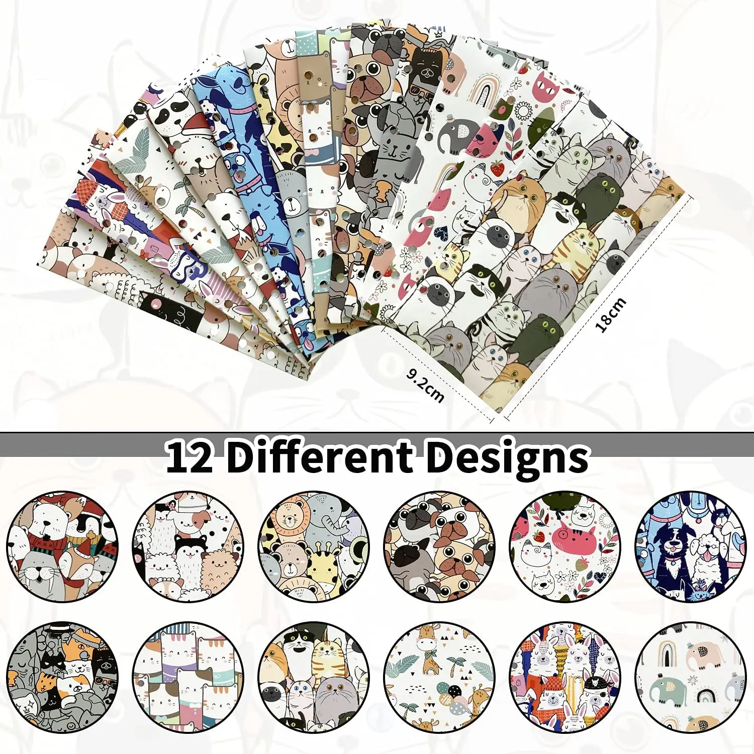 26 Pcs A6 Binder Budget Cash Envelope System for Money Savings Cute Animal Theme,with Expense Tracker Sheets for Finance Record