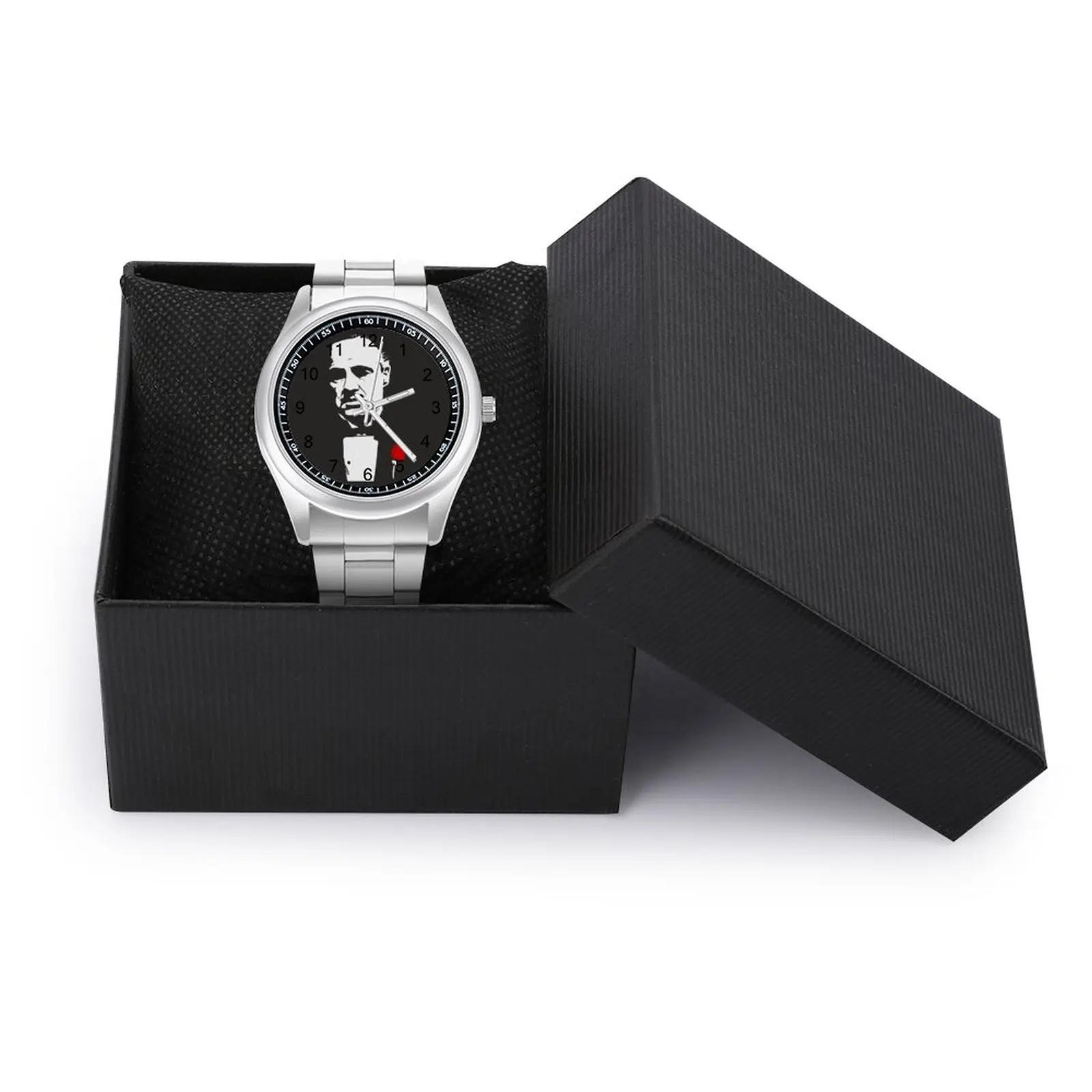 The Godfather Quartz Watch Fishing Aesthetic Wrist Watch Steel Photo Good Quality Lady Wristwatch