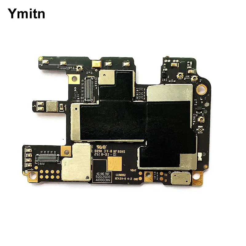 Ymitn Unlocked Main Board For Xiaomi Mi A2 6X Mainboard Motherboard With Chips Circuits Logic Board Flex Cable